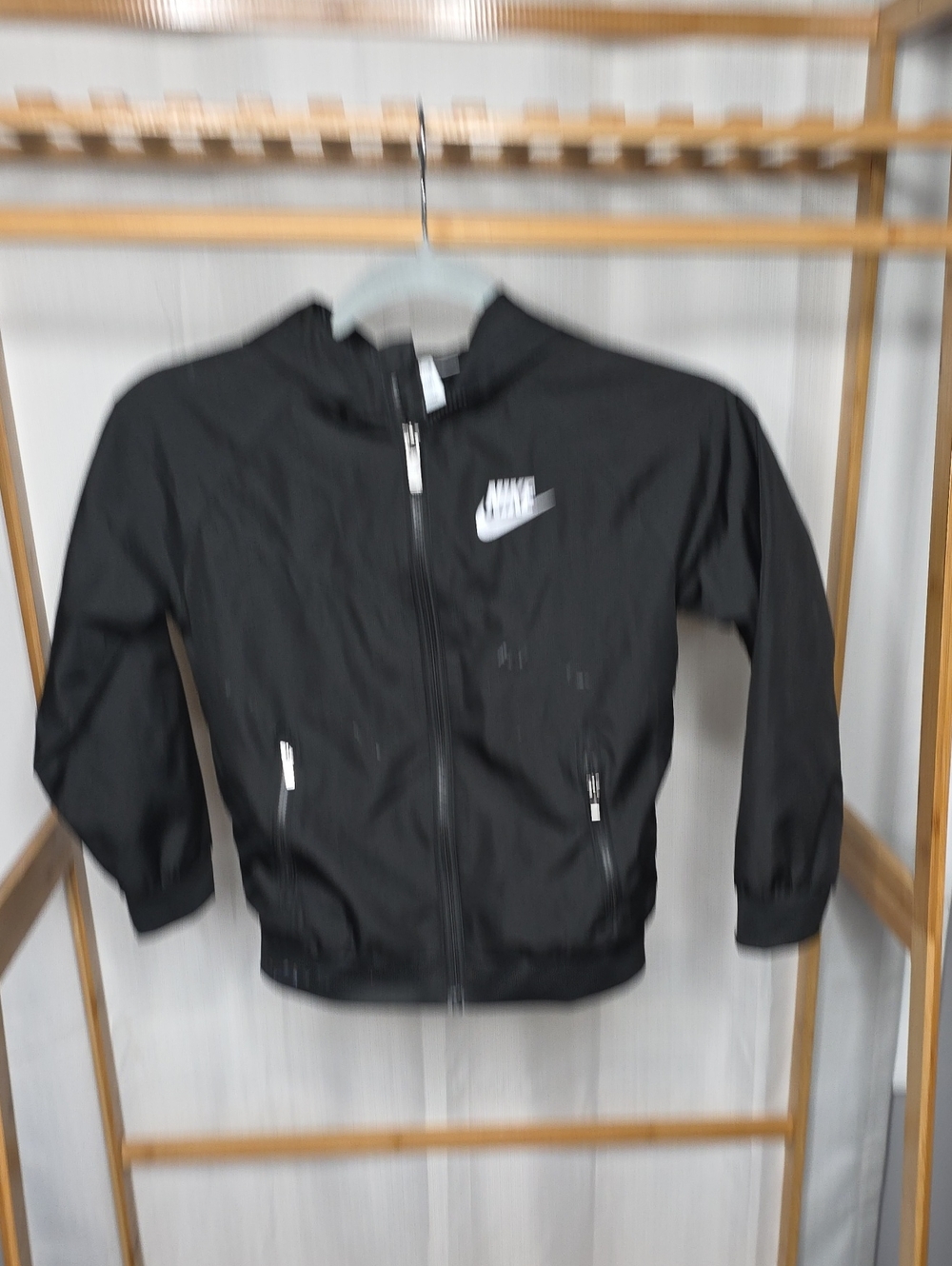 Nike Black Kids Full-Zip Hooded Jacket